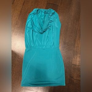 Emerald Teal Mini Dress